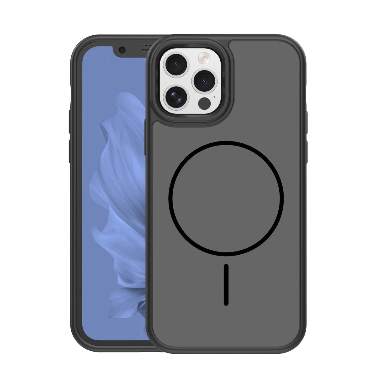 iPhone 12/12 Pro MagSafe Cover Frame Thin Mag P Frame Thin – Sort