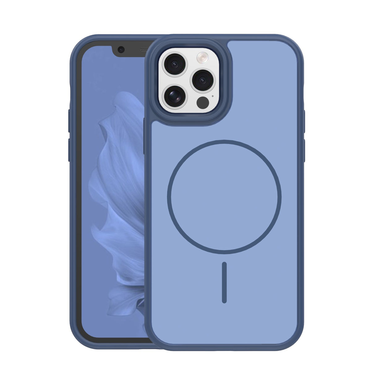 iPhone 12/12 Pro MagSafe Cover Frame Thin Mag P Frame Thin – Blå