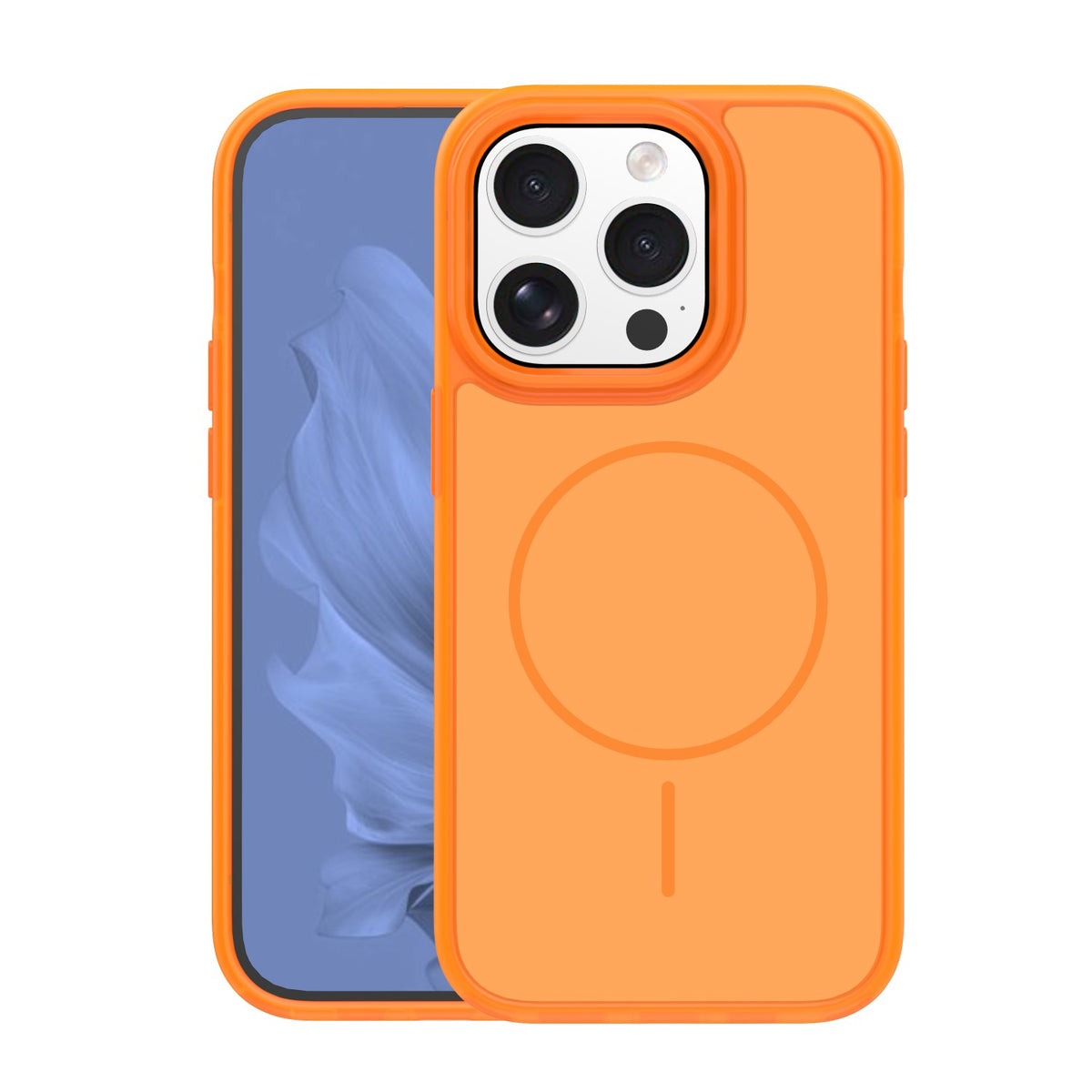 iPhone 15 Pro MagSafe Cover Frame Thin Mag – Orange
