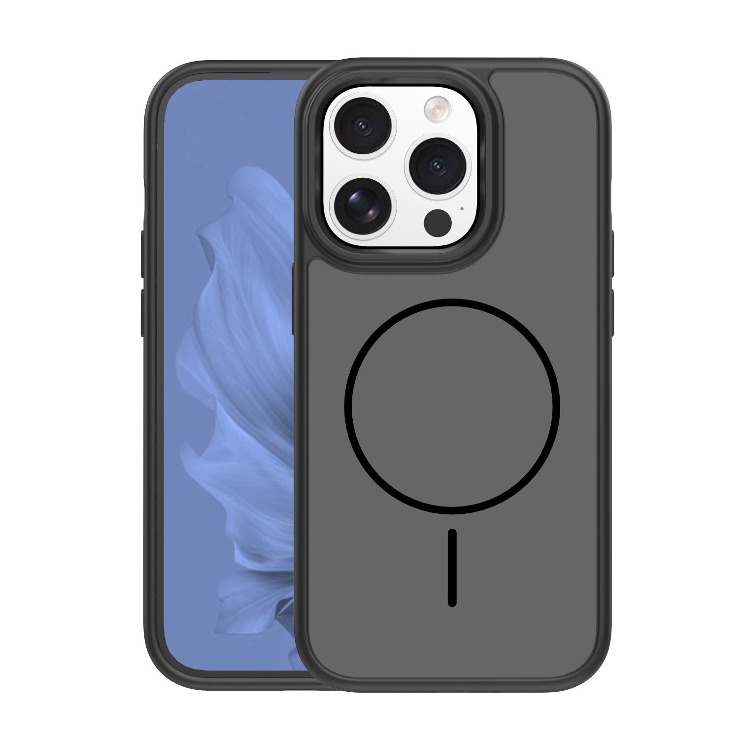 iPhone 15 Pro MagSafe Cover Frame Thin Mag – Sort