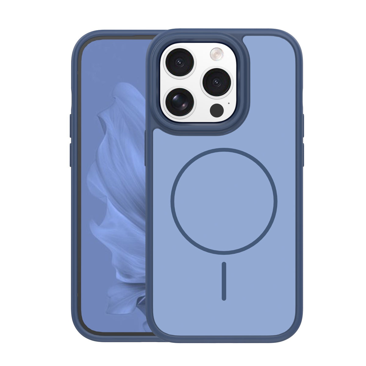 iPhone 15 Pro MagSafe Cover Frame Thin Mag – Blå