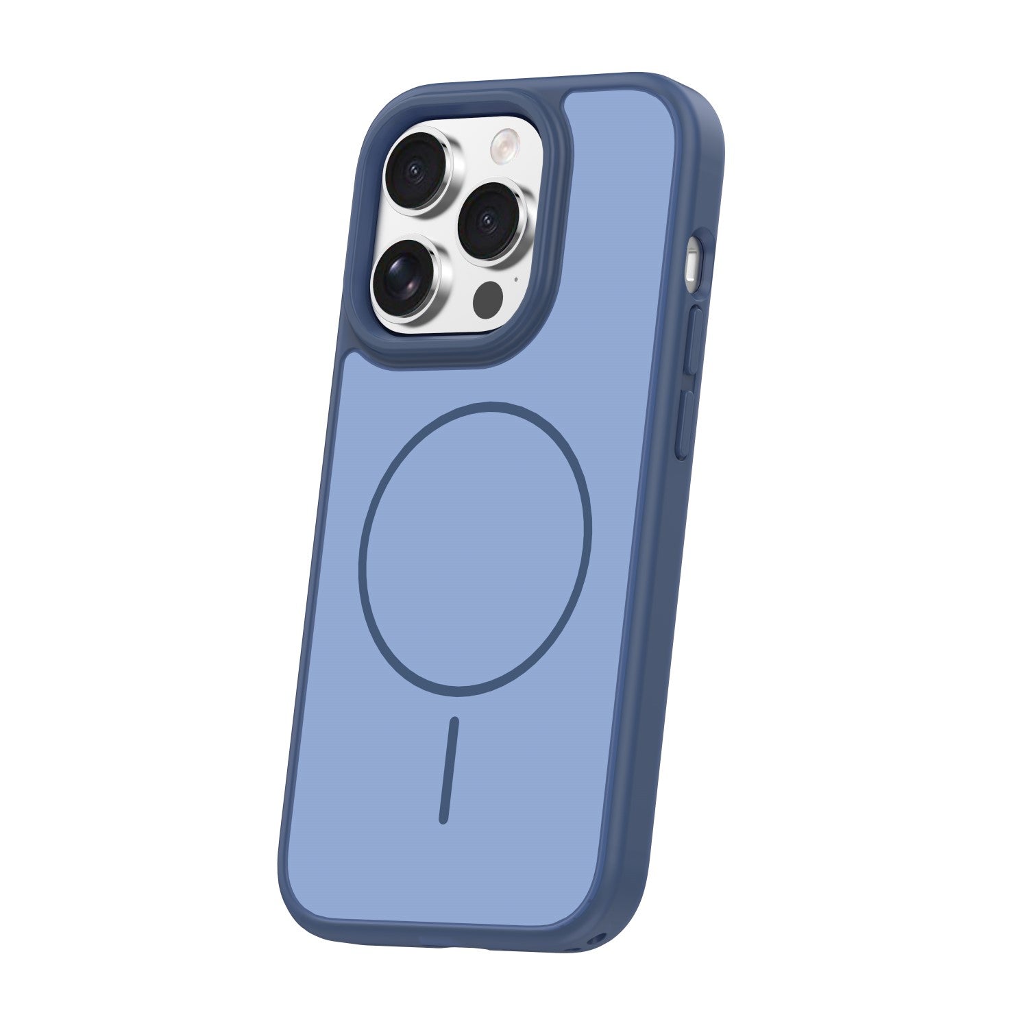 iPhone 15 Pro MagSafe Cover Frame Thin Mag – Blå