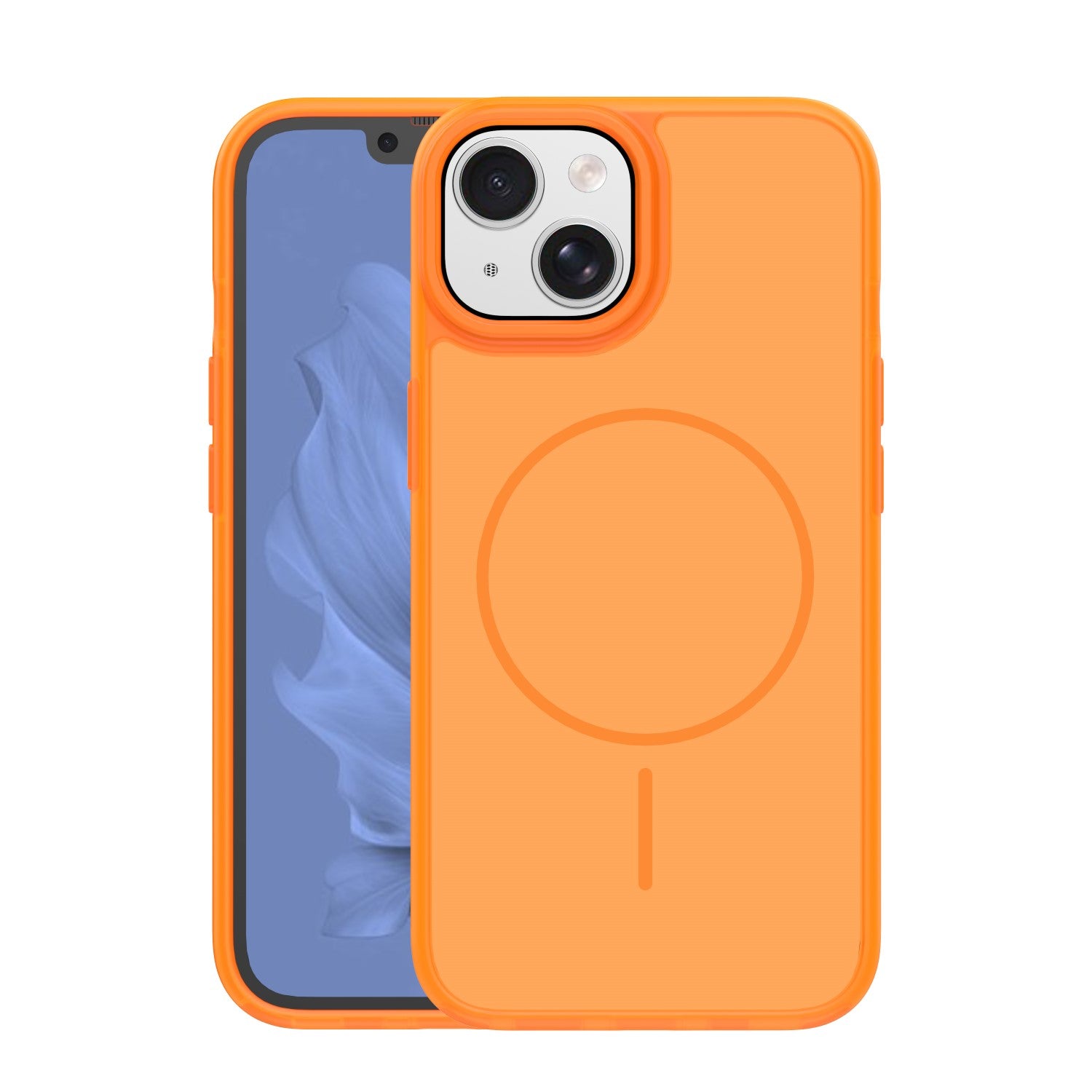 iPhone 15 Cover Frame Thin Mag – Orange