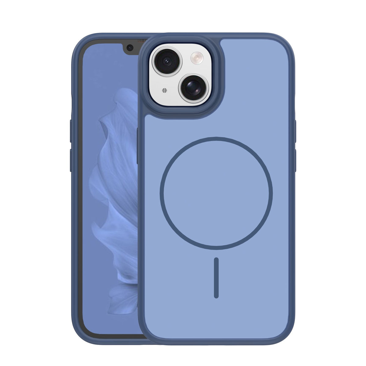 iPhone 15 Cover Frame Thin Mag – Blå