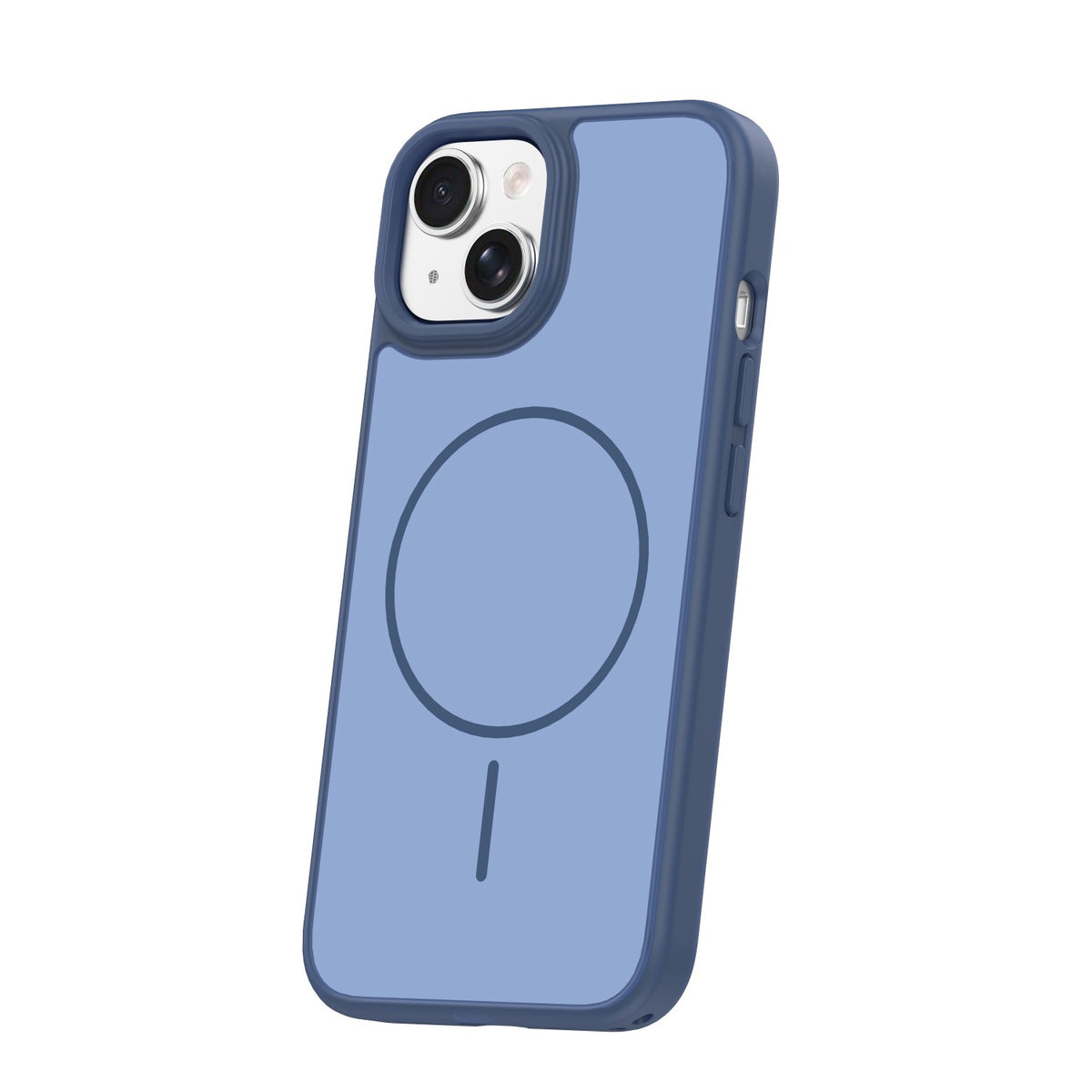 iPhone 15 Cover Frame Thin Mag – Blå