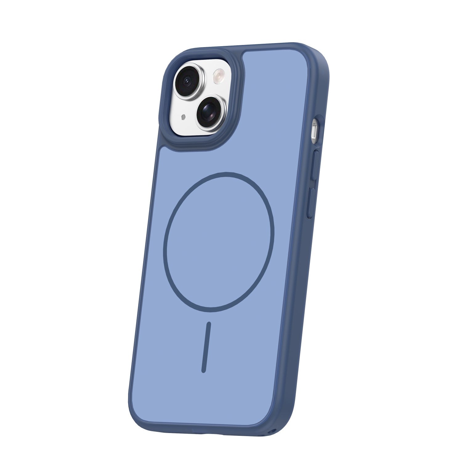 iPhone 14 Cover Frame Thin Mag – Blå
