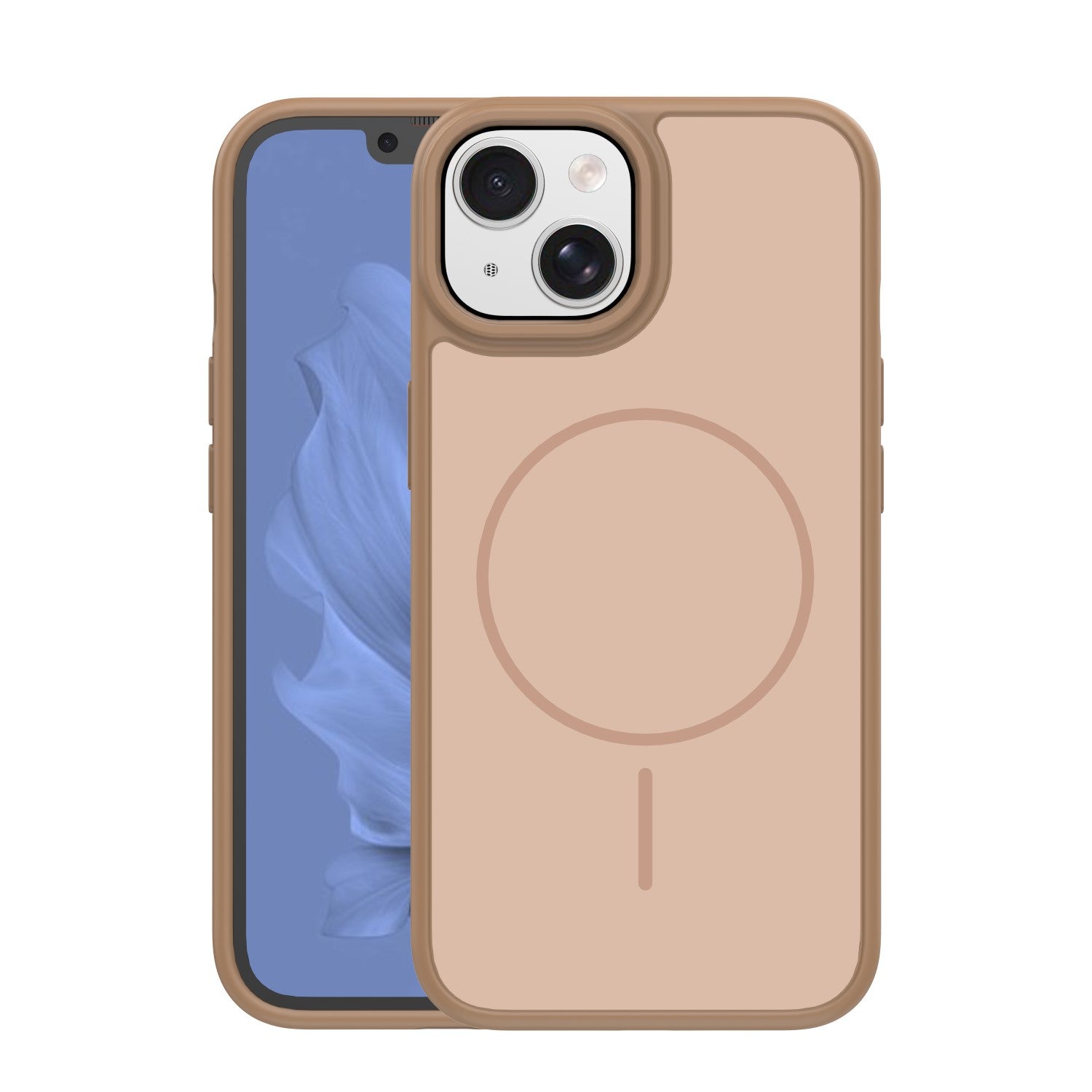 iPhone 14 Cover Frame Thin Mag – Brun