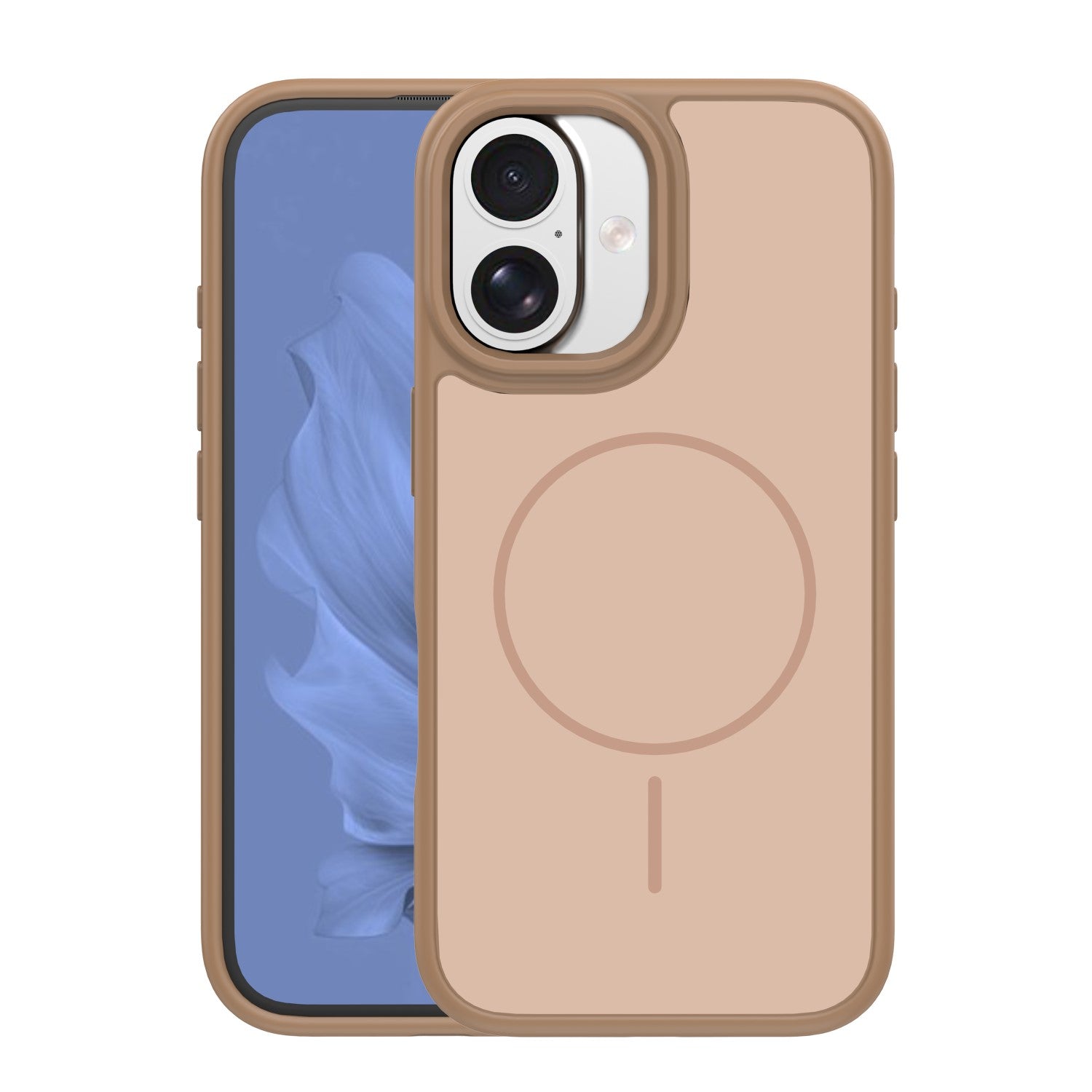 iPh17 Brun Frame Thin Mag