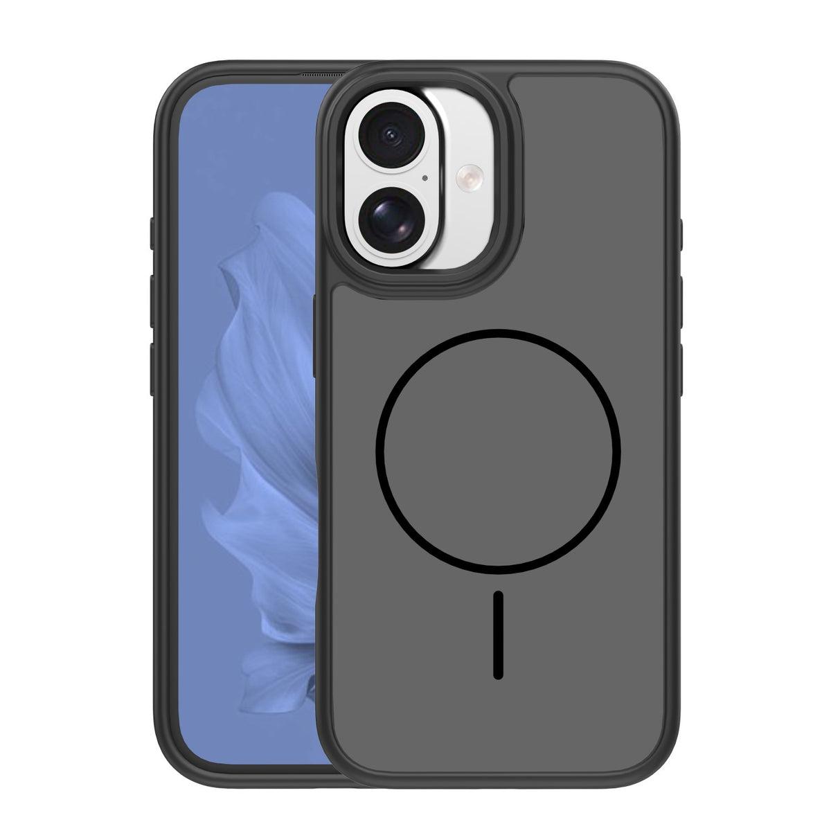 iPhone 16 Cover Frame Thin Mag – Sort
