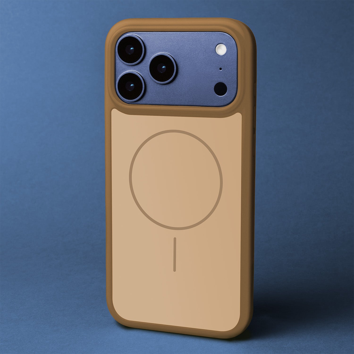 iPh16PM Brun Frame Thin Mag