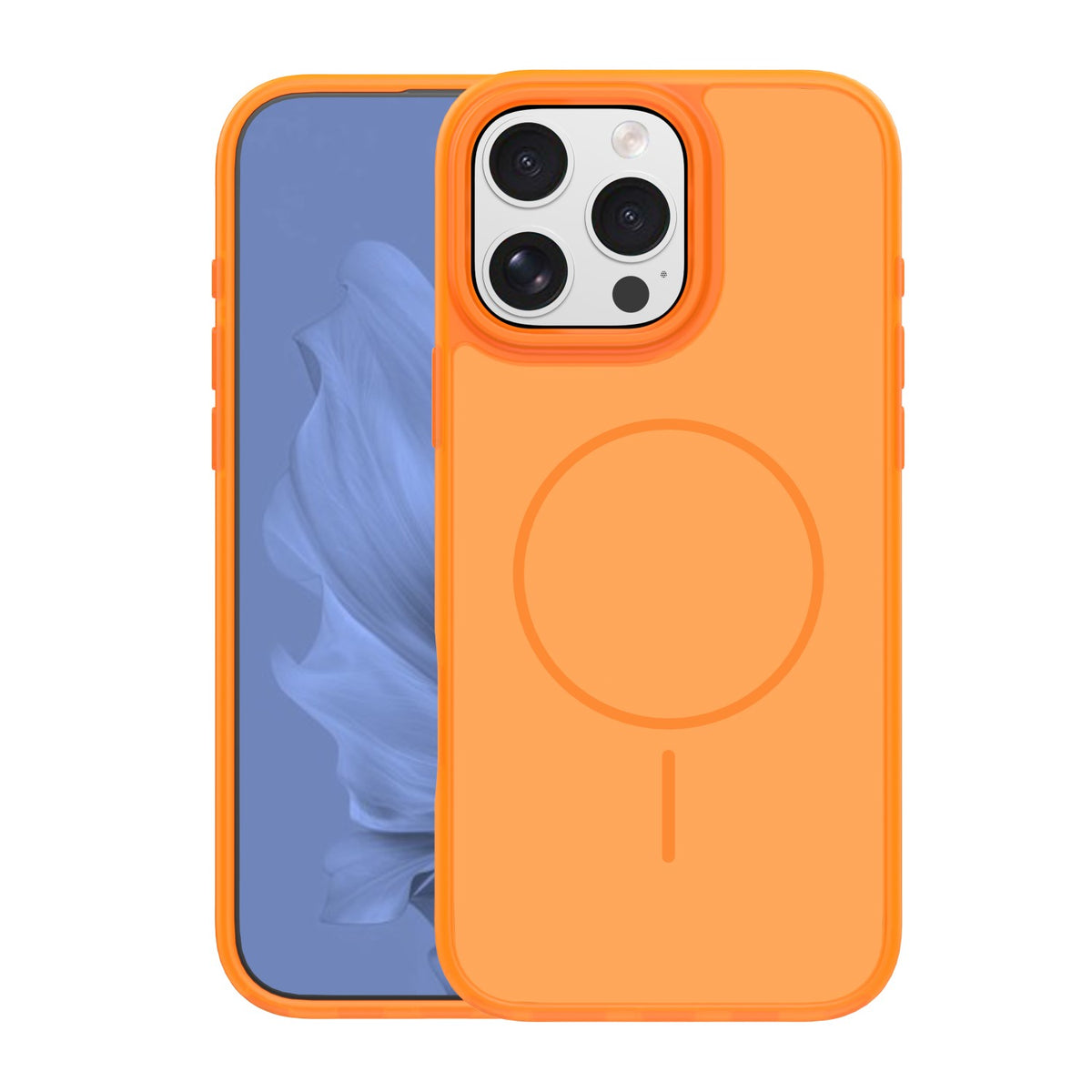 iPhone 16 Pro Max MagSafe Cover Frame Thin Mag – Orange
