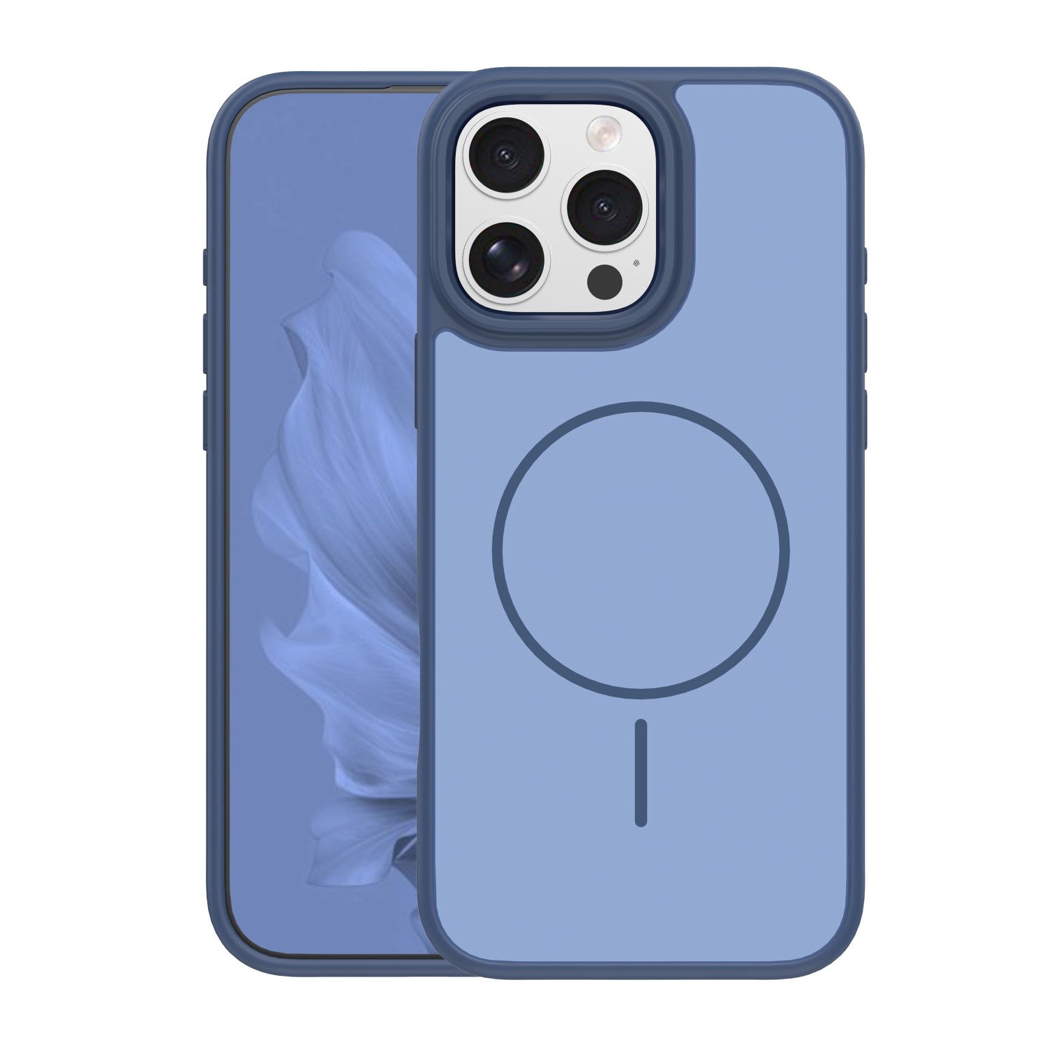 iPh16PM Blå Frame Thin Mag