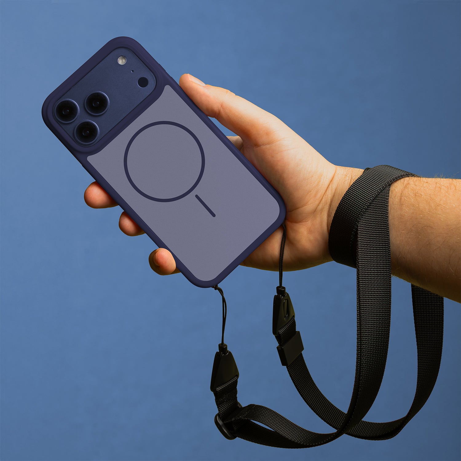 iPh17Air Blå Frame Thin Mag