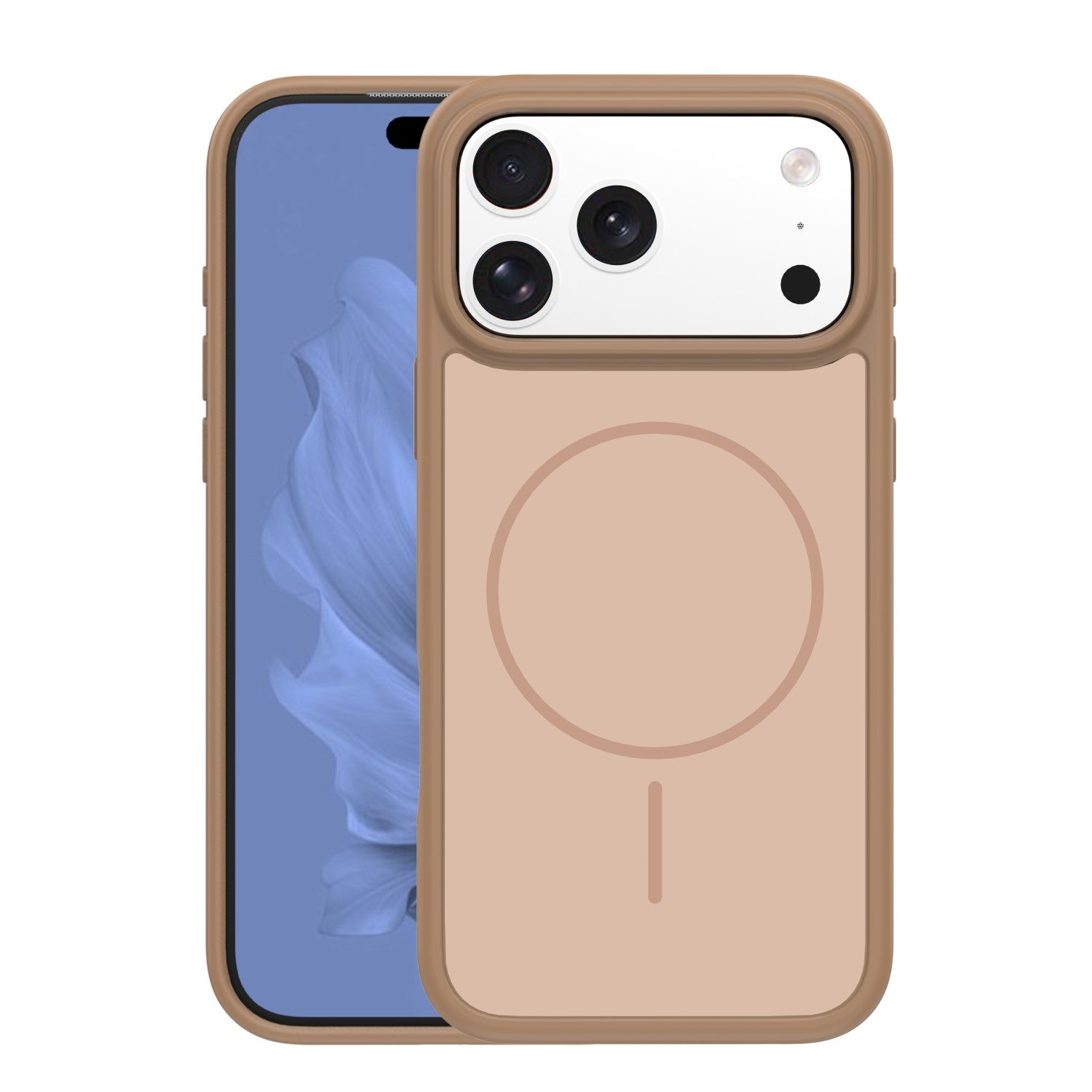 iPh17PM Brun Frame Thin Mag