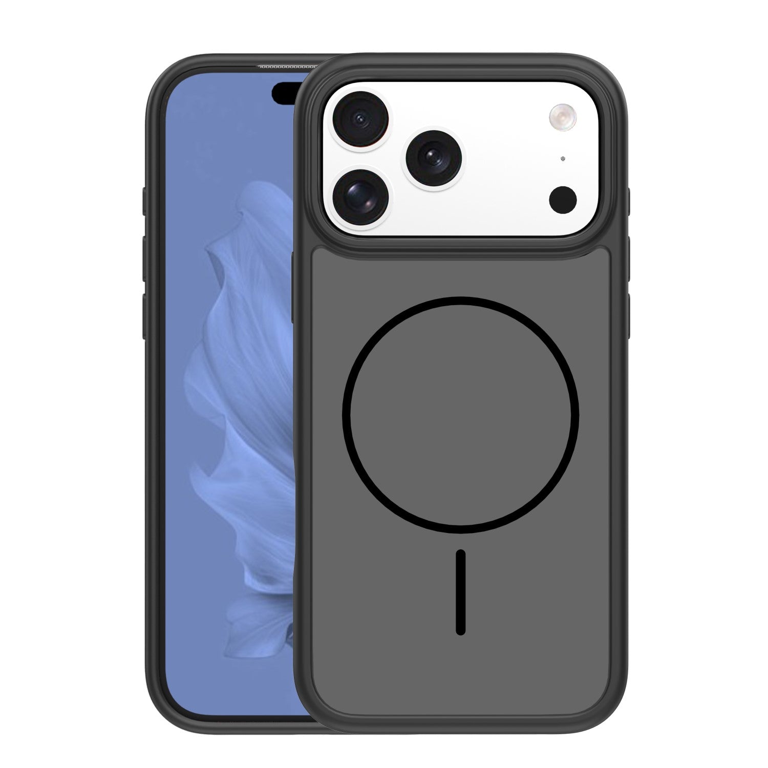 iPhone 17 Pro Max / 18 Pro Max MagSafe Cover Frame Thin Mag – Sort