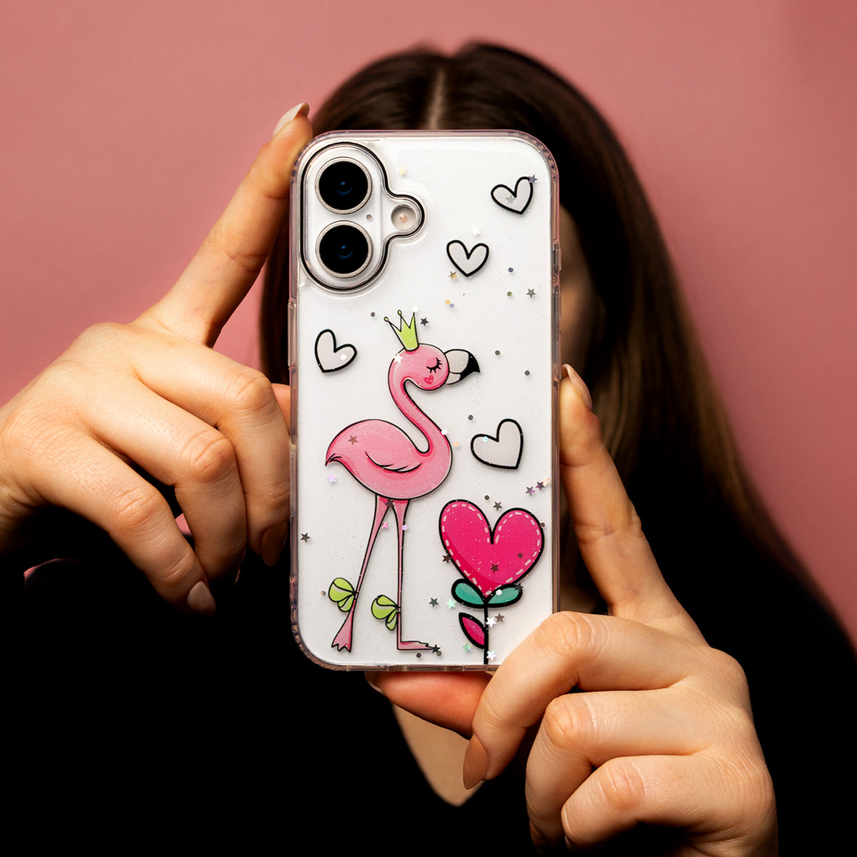 iPhone 17 Pro Cover Ultra Trendy Love Ultra Trendy Flamingo