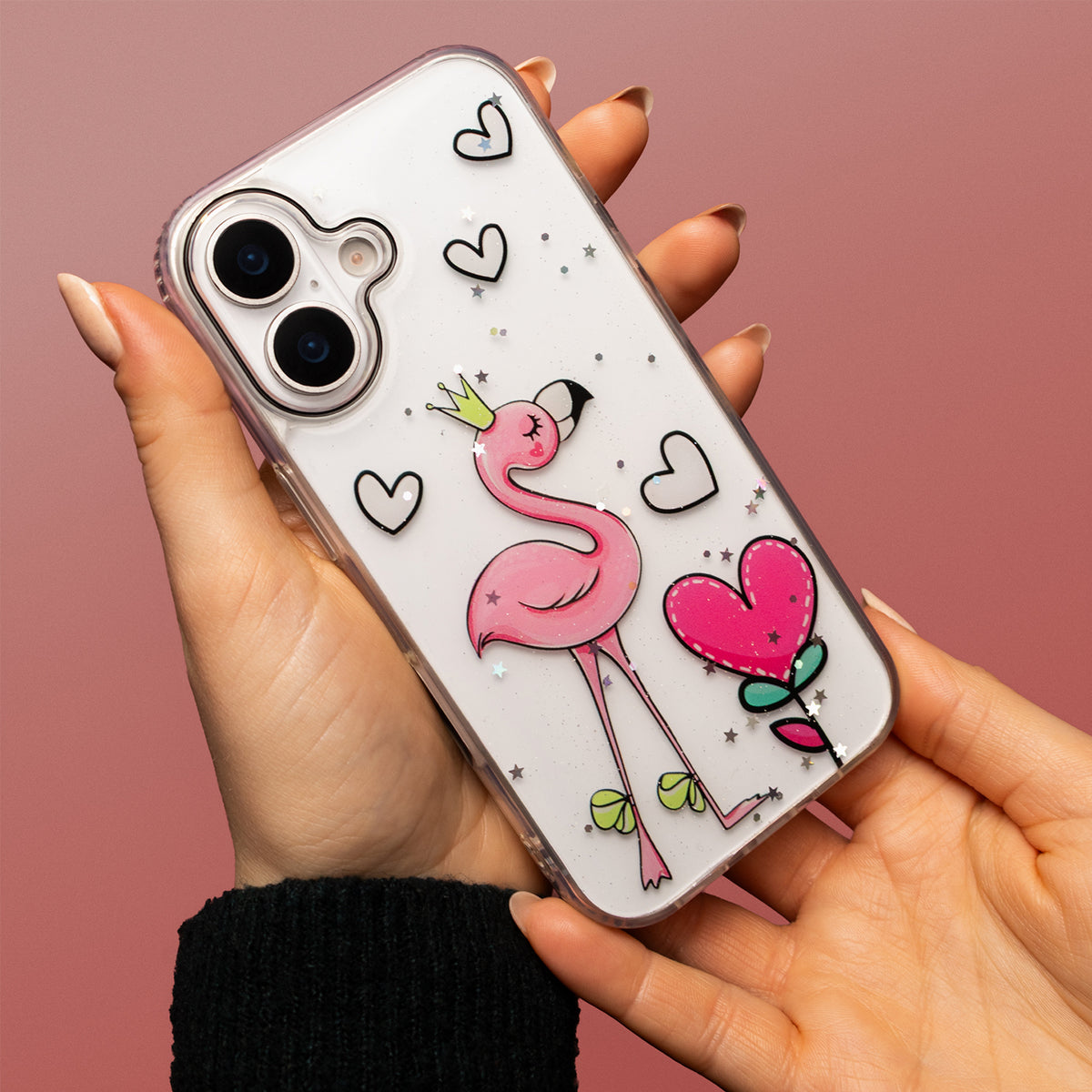 iPhone 15 Pro Cover Ultra Trendy Love Ultra Trendy Flamingo