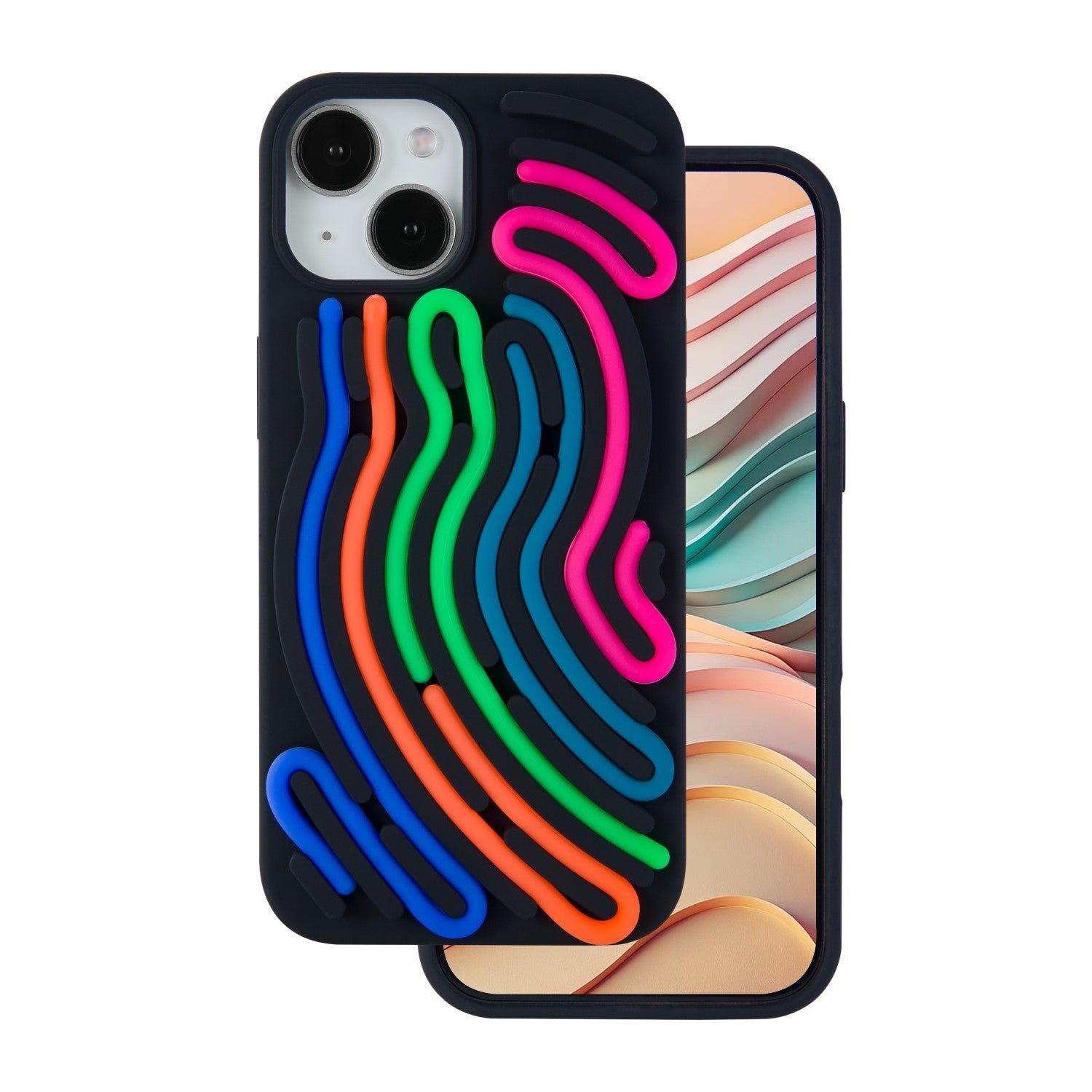 iPhone 11 Silicone Cover DIY Snake – Sort