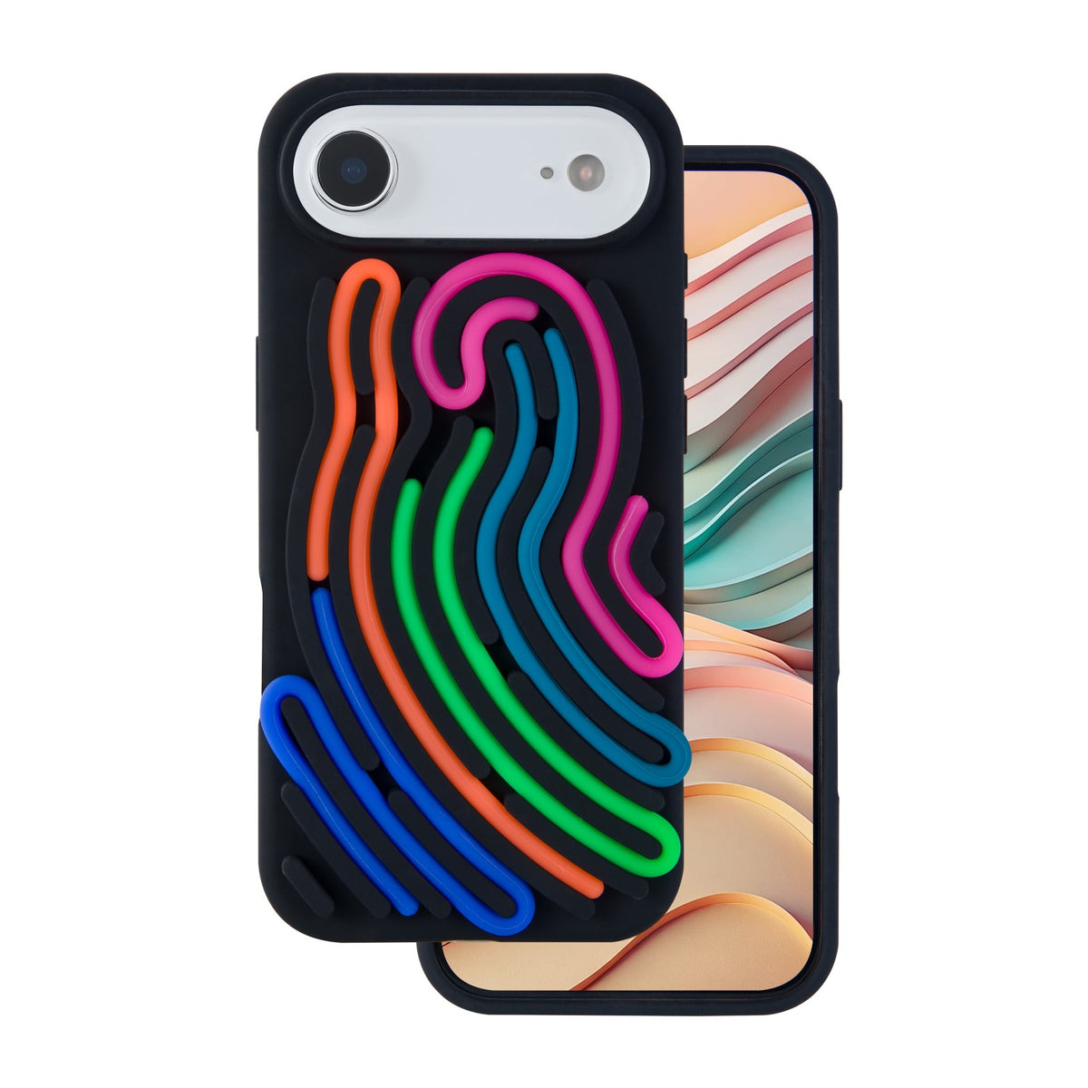 iPhone 17 Silicone Cover DIY Snake – Sort