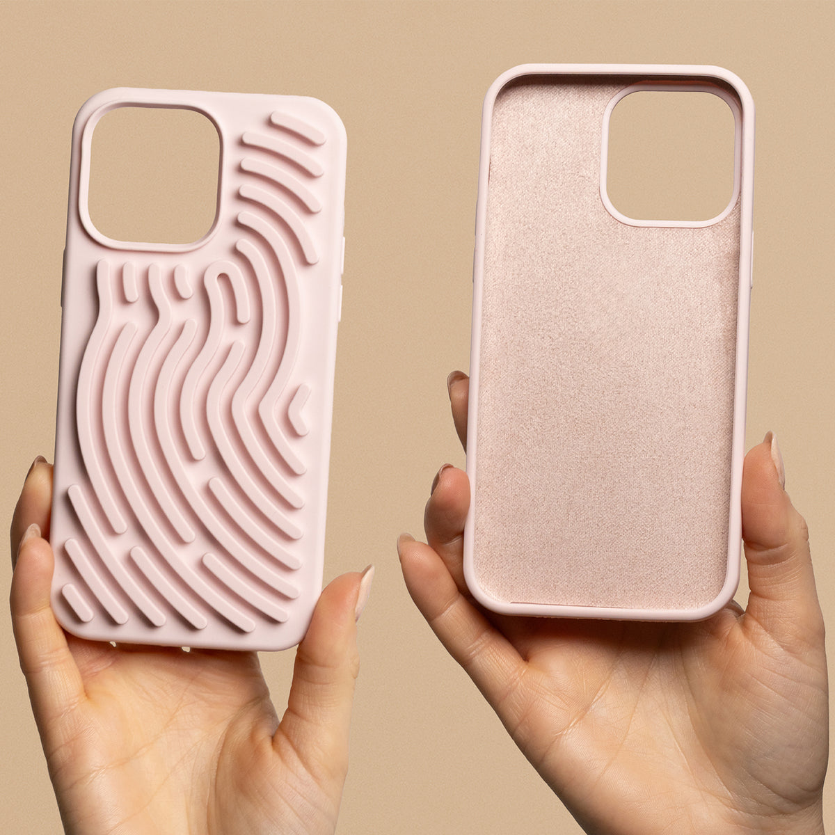 iPhone 13 Silicone Cover DIY Snake – Pink