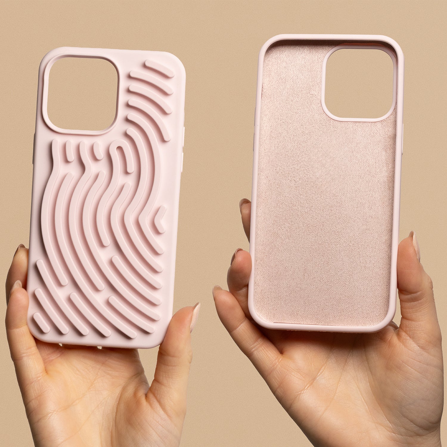iPhone 13 Silicone Cover DIY Snake – Pink