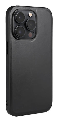 iPhone 14 Pro Læder Cover 6 1 – Sort – Buffalo