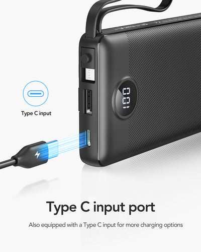 10000mAh Powerbank 3i1