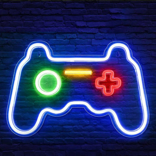 Neon controller skilt Blå