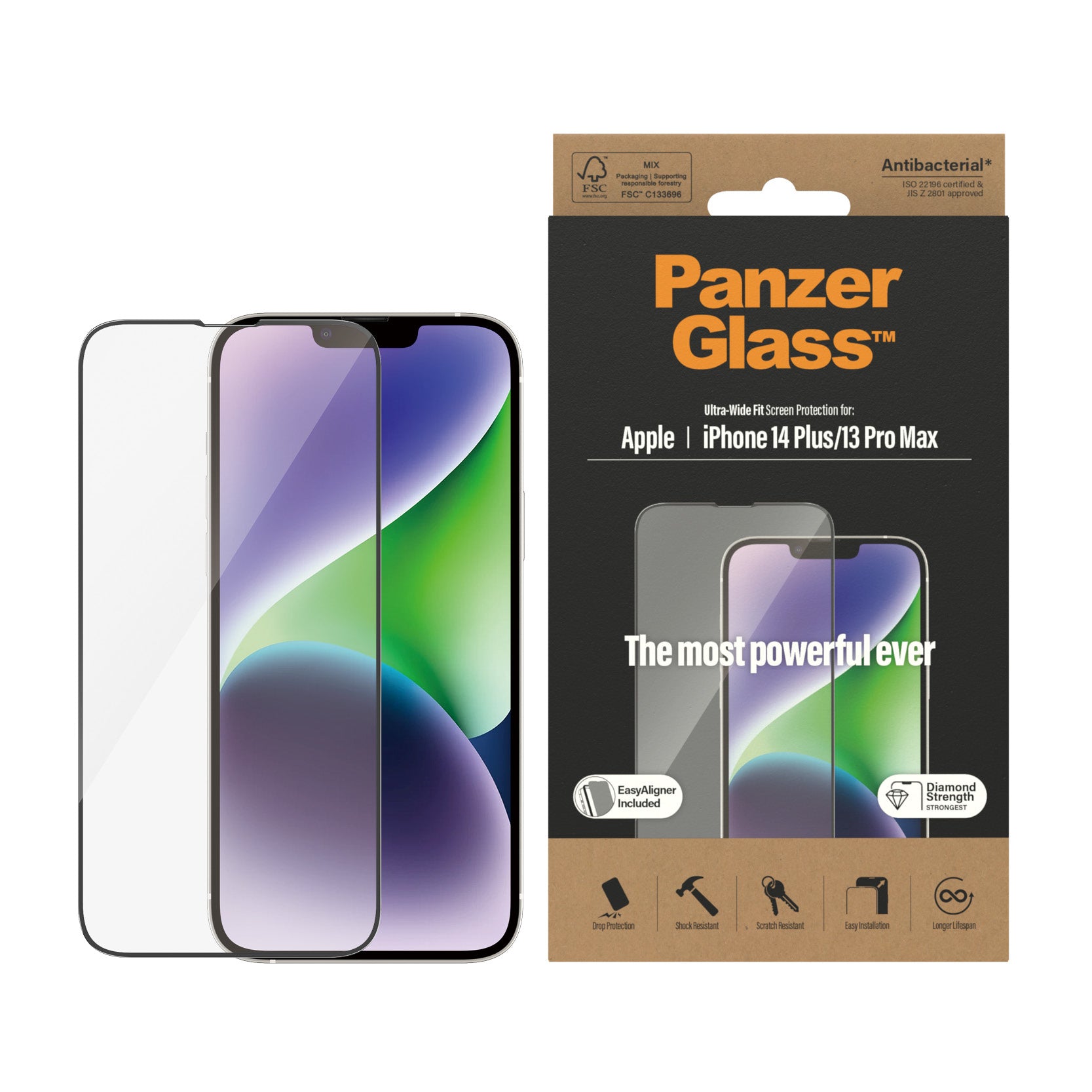 PanzerGlass iPhone 14 Plus/13 Pro Max UWF AB w. Applicator - billede 2
