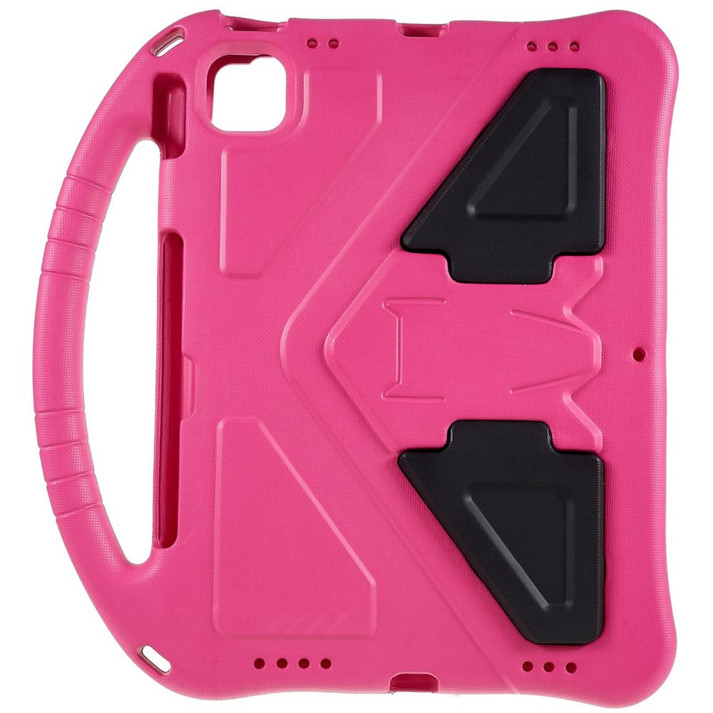 For iPad 10.9 (2022) EVA Rugged Shockproof Tablet Cover Convertible Handle Kickstand Protective Kids Case - Rose - billede 3
