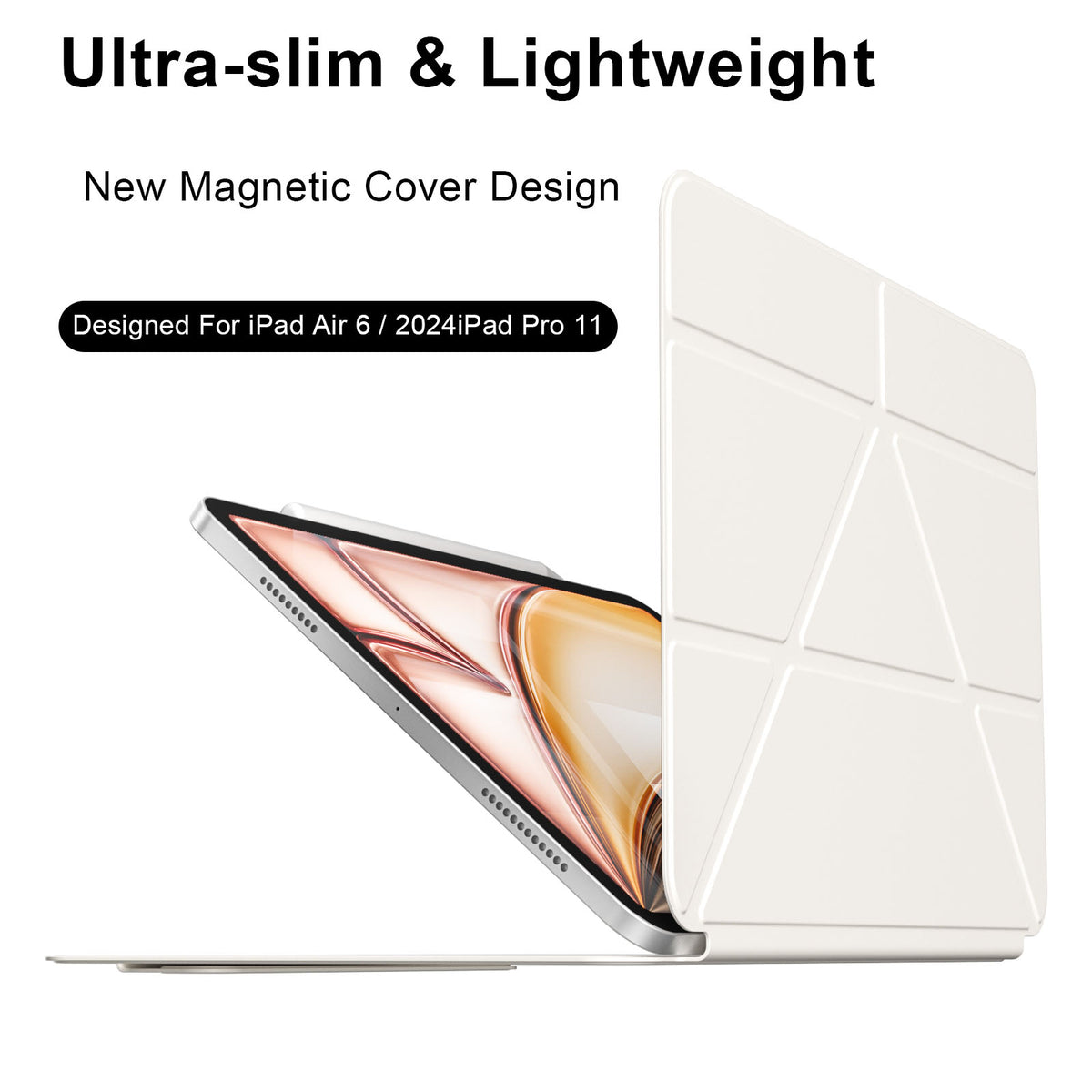 iPad 10,9 / Air4/5/11  Y-Fold  MAGNET  Grå