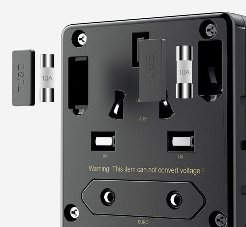 Rejseadapter og lader 35W Sort