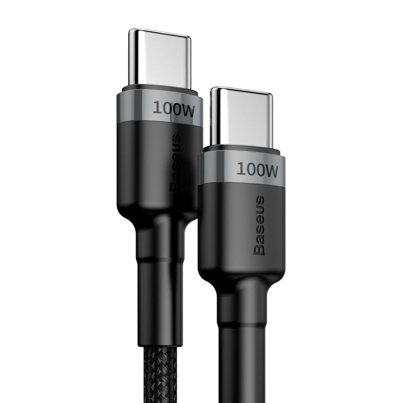 USB/C - USB/C 2.mtr 100W Grå 5A - billede 4