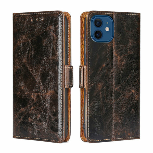 iPhone 11 Pro Max Wallet Flip Cover – Brun