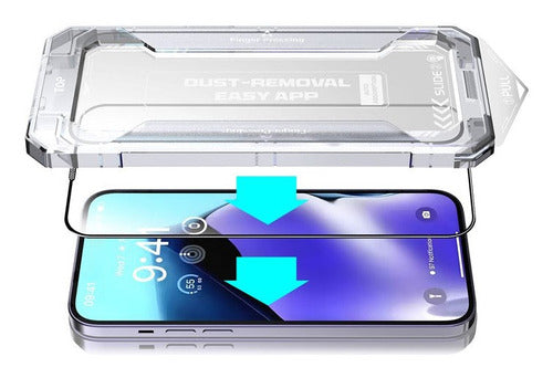 iPhone XS/ X / 11 Pro Silk Printing Screen Film Full Glue Clear Tempered Glass Screen Protector with Easy Installation Tool