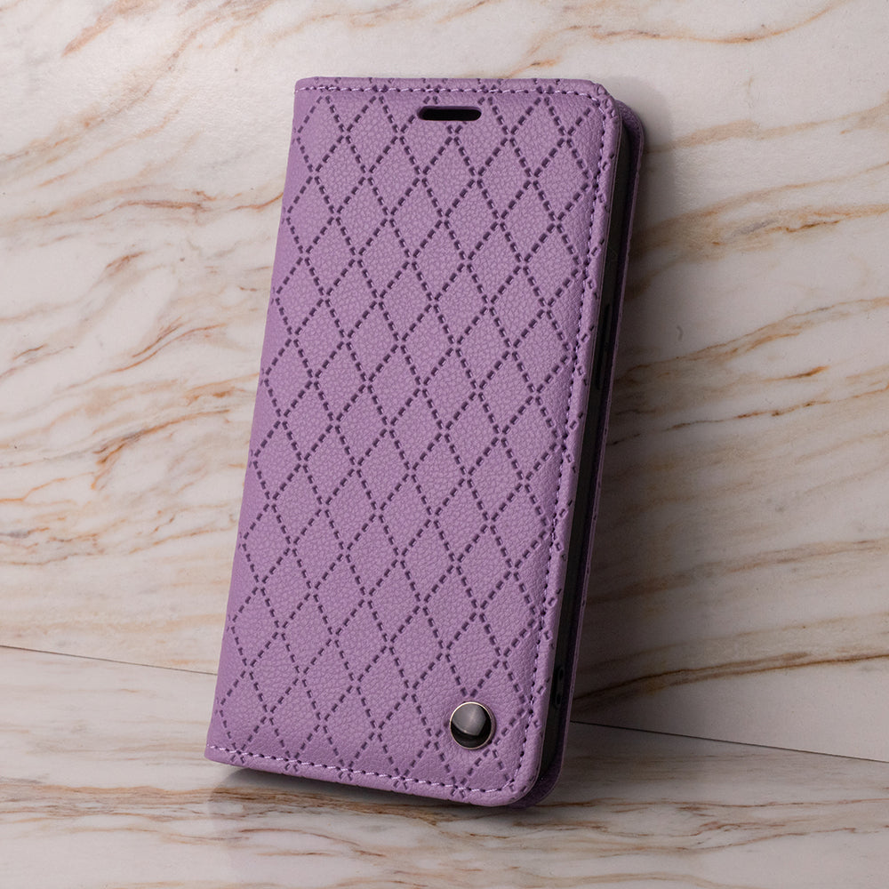 iPhone 16e / 17e Wallet Flip Cover Smart Caro – Lilla - billede 4