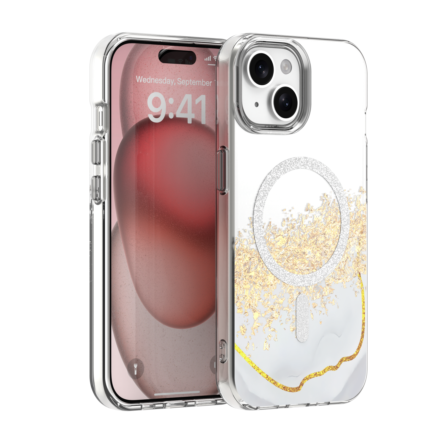 iPh15 Epoxy Mag Hvid