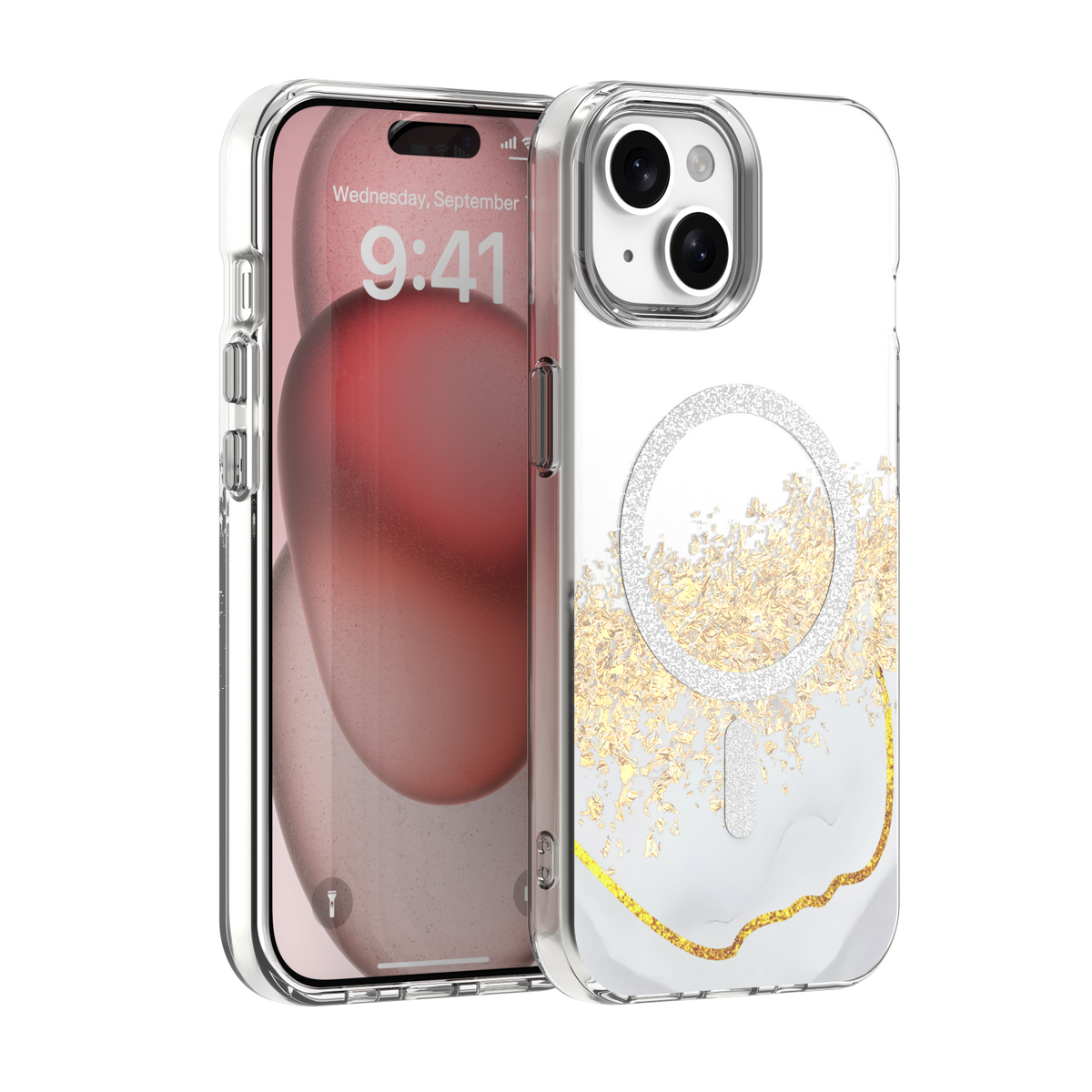 iPh15 Epoxy Mag Hvid