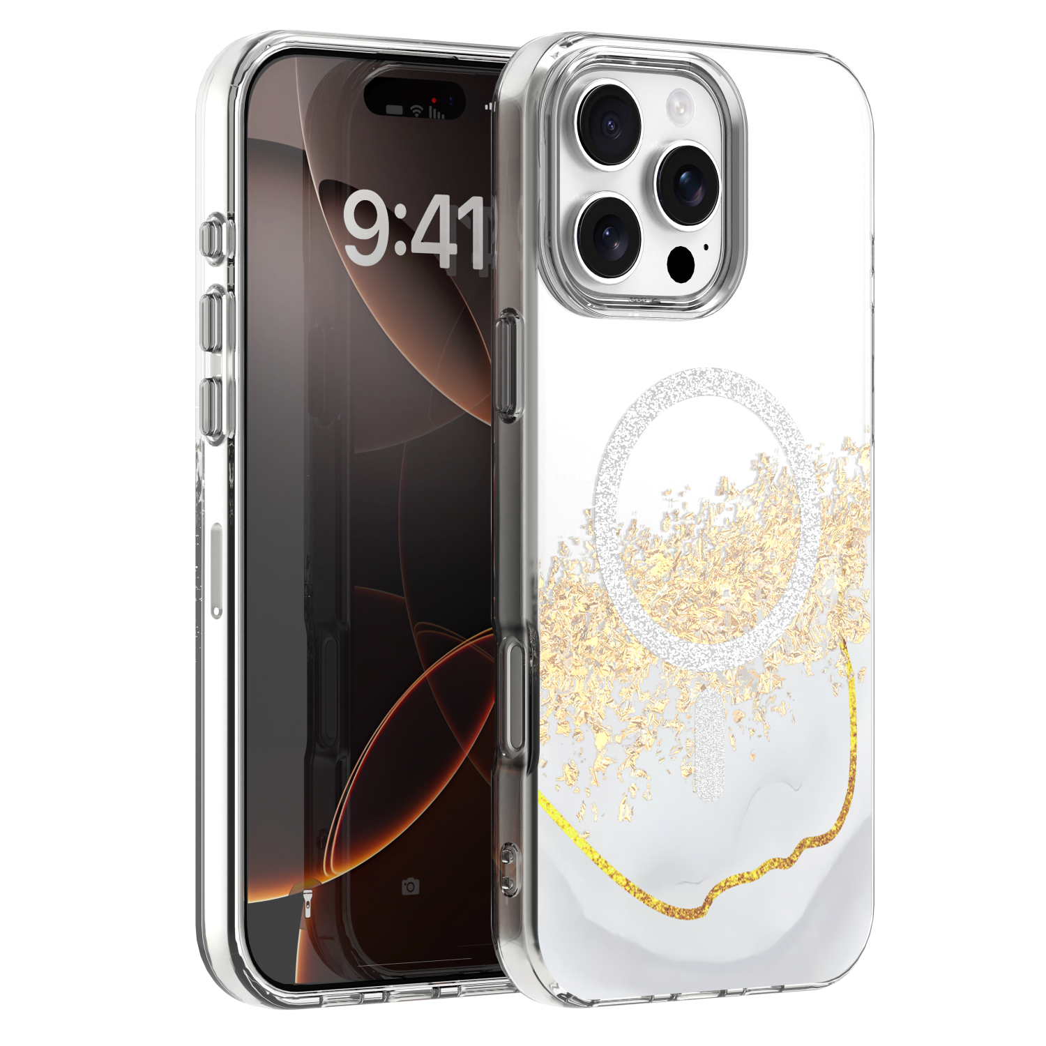 iPh16P Epoxy Mag Hvid
