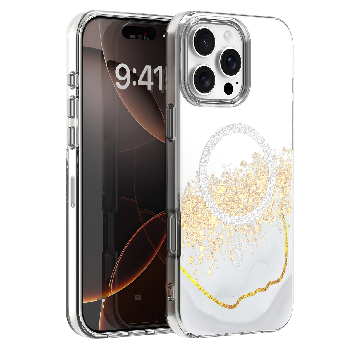 iPh16P Epoxy Mag Hvid