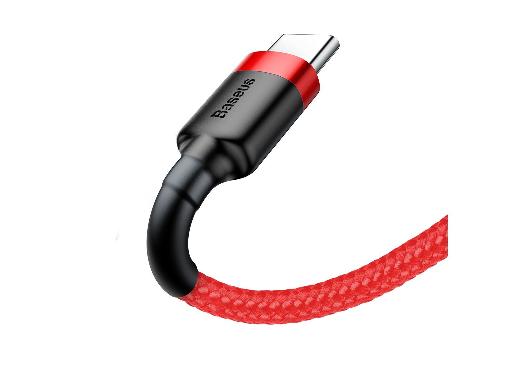 BASEUS USB Cable - USB Type-C 0.5M 3A Cafule CATKLF-A09 black-red - billede 2