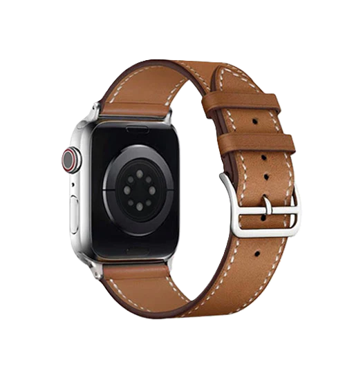 Apple watch 42/44/45 Ægte læder Beige 38/40/41