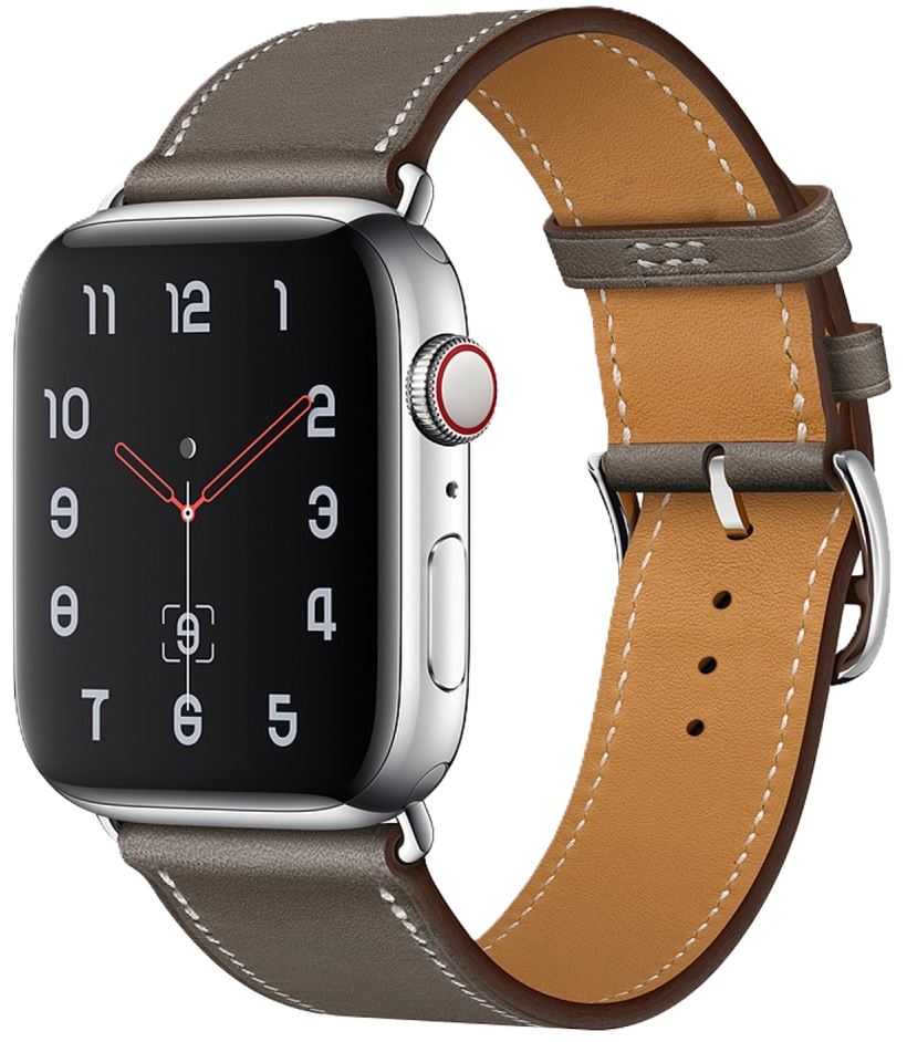 Apple watch 42/44/45 Ægte læder Grå