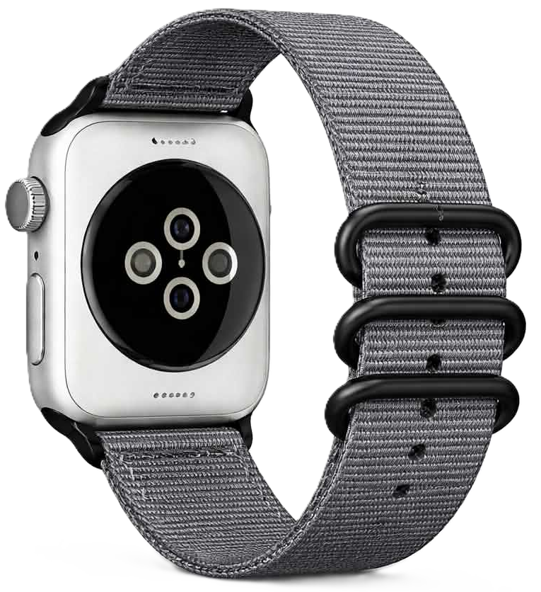 Apple watch 42/44/45 Canvas Grå 38/40/41
