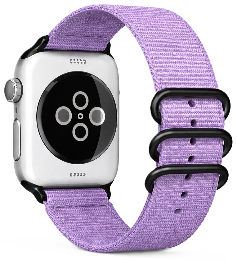 Apple watch 42/44/45 Canvas Lyselilla