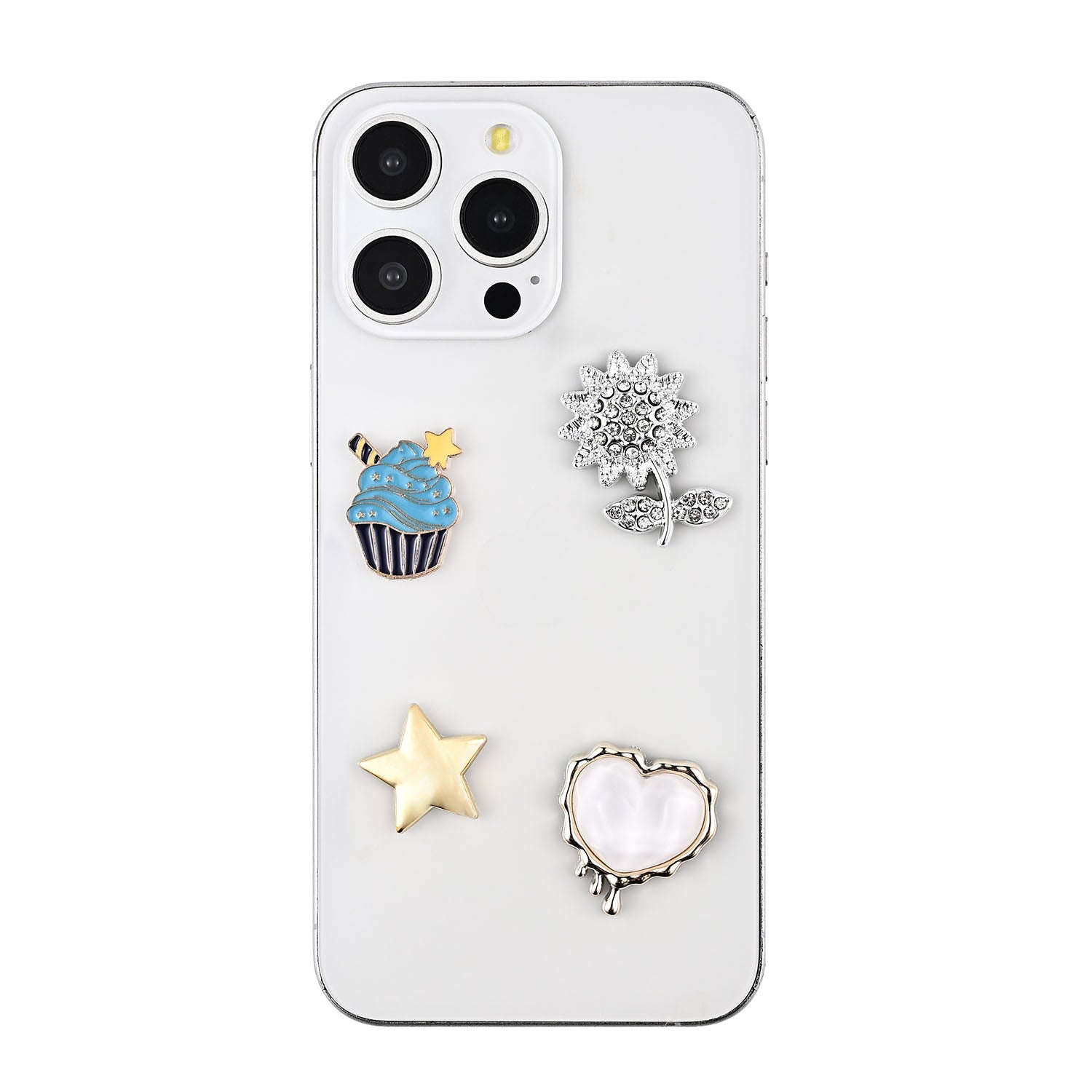 Charms Pimp Your Phone Metal og Plastik 4 stk