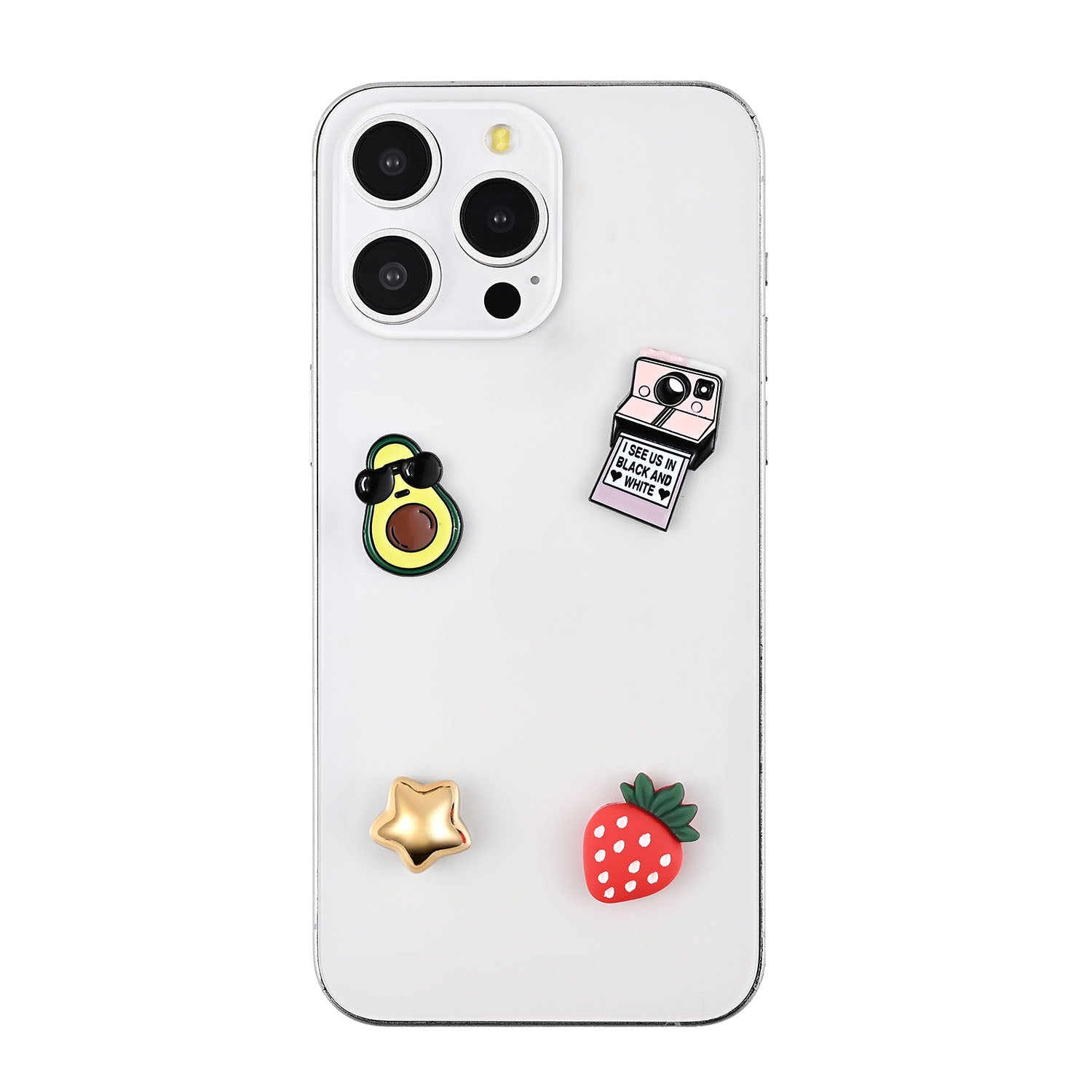 Charms Pimp Your Phone Metal og Plastik 4 stk