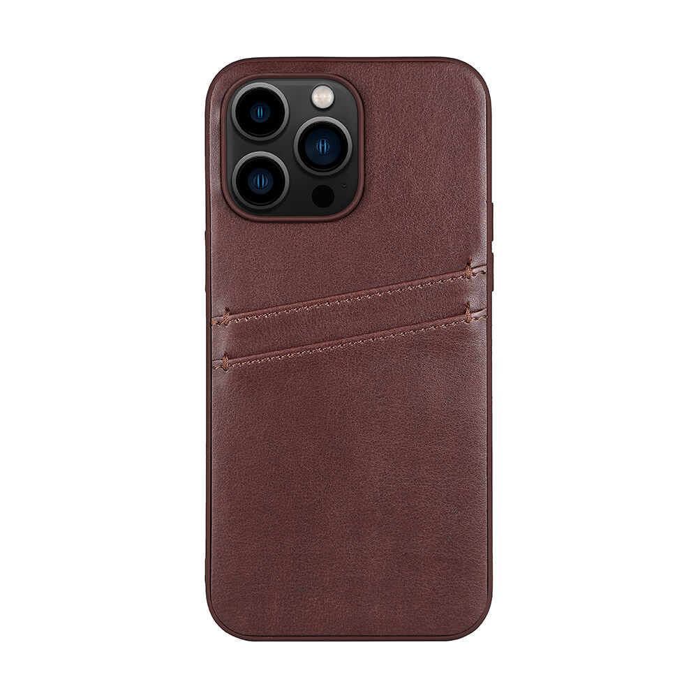 BUFFALO Backcover 2 card iPhone 14 Pro Max 6,7" Brown