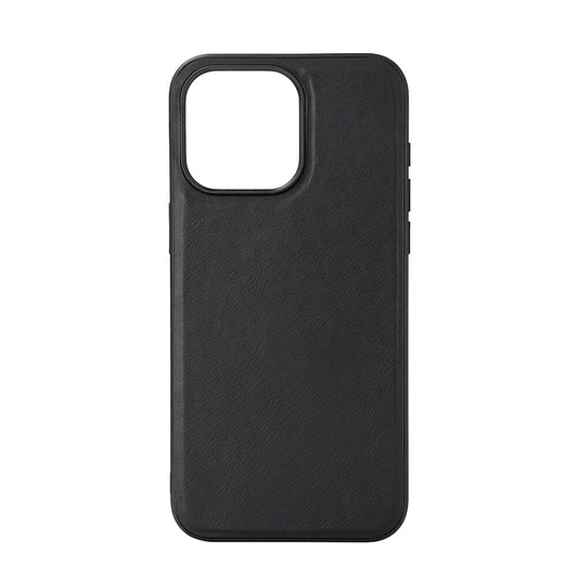 iPhone 15 Pro Max Black - BUFFALO Backcover Leather MagSerie
