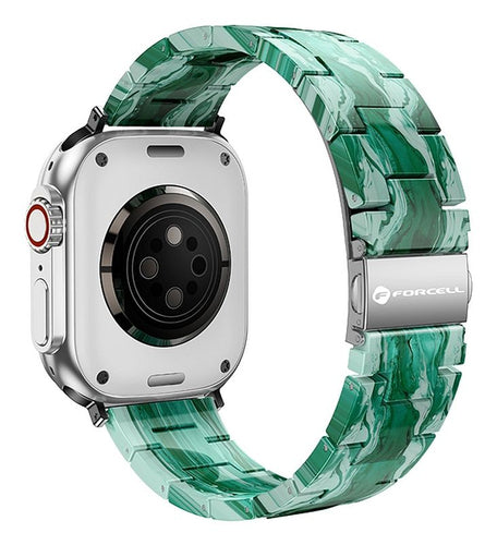 FORCELL Marble Textured Resin Strap - Green - 42/44/45/49 mm